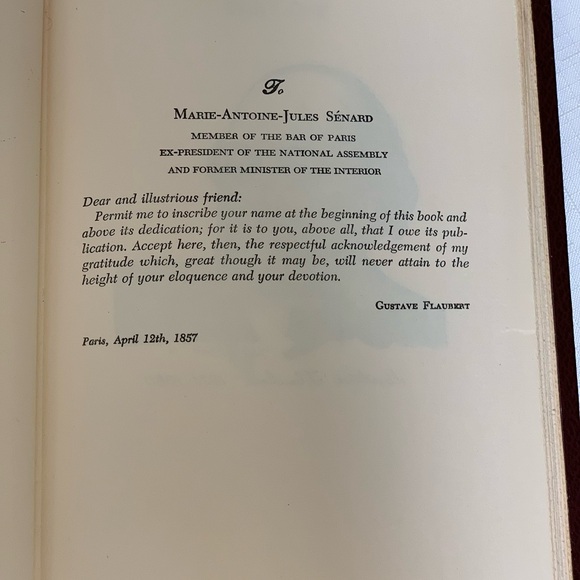 VINTAGE Book Madame Bovary Gustave Flaubert 1949 Collectible Classic Gilt Gold - Picture 10 of 16
